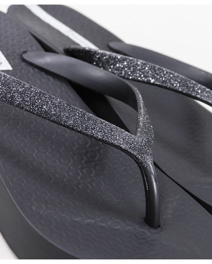 Sandalias Ipanema Negros Mesh Chic Plat