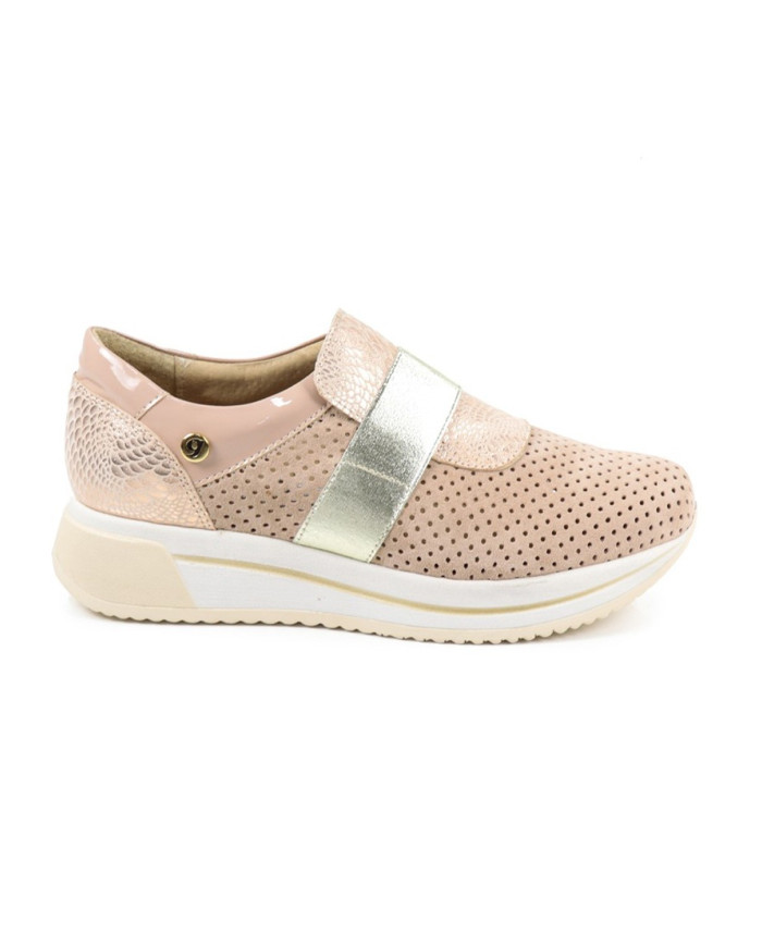 Women's shoes Ginova Nudes with Elastic
