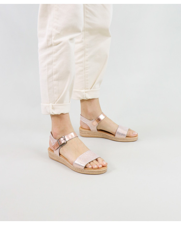 Lady Ginova Sandals with Bright Strips
