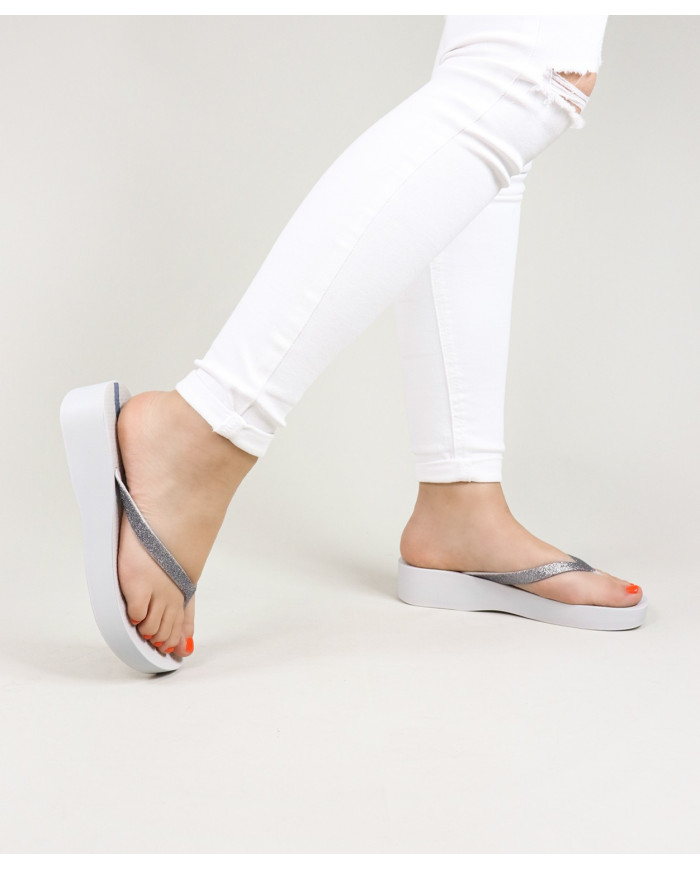 Sandalias Ipanema Plata Mesh Chic Plat