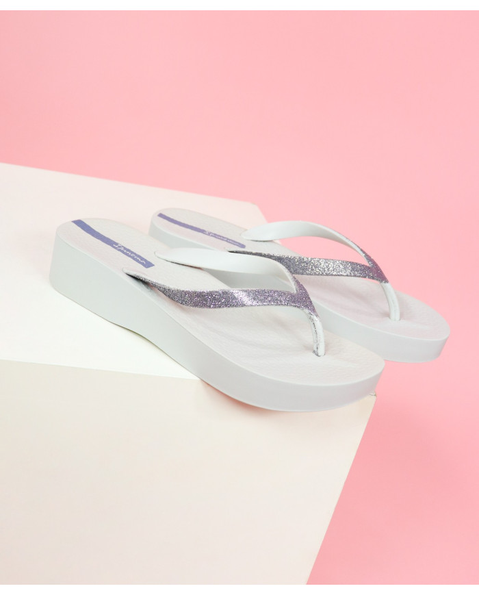 Slippers Ipanema Silver Mesh Chic Plat