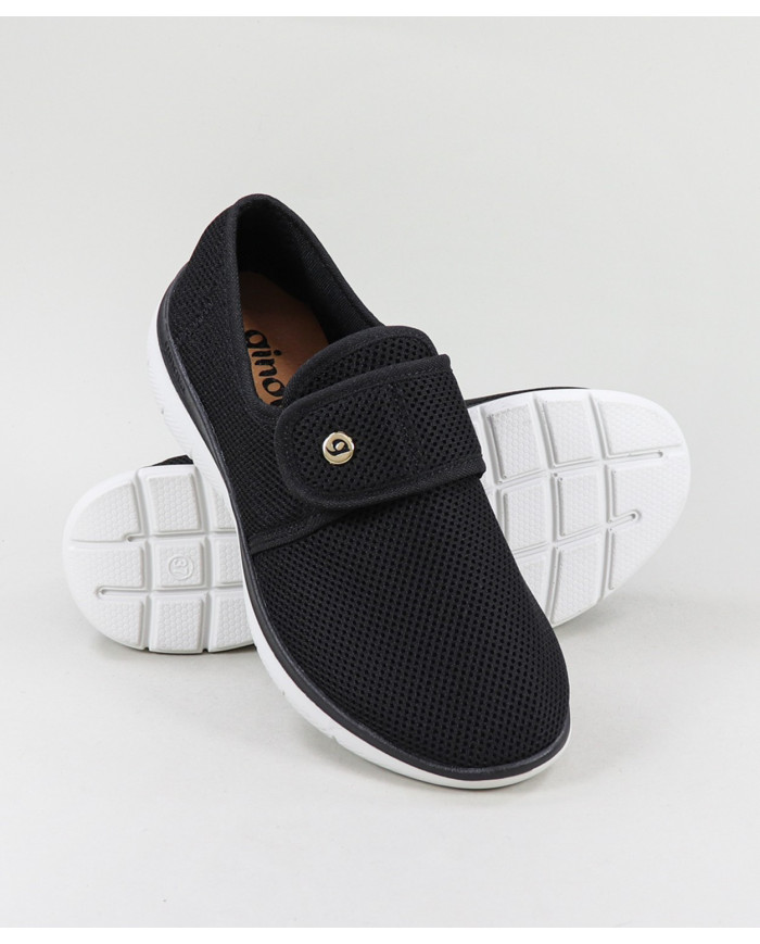 Orthopedic Shoes with Strip in Ladies Velcro Giconfort