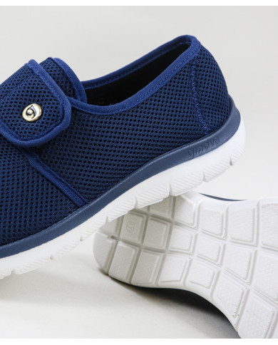Zapatos Ginova Comfort para mujer en tejido transpirable con velcro