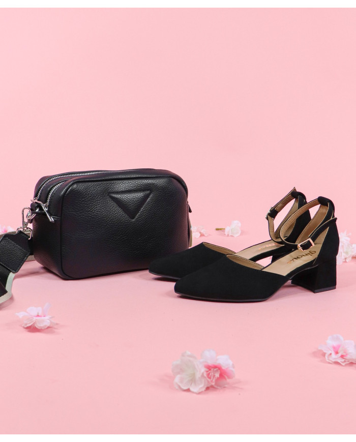 Bolso de Señora Negro con dos Divisiones