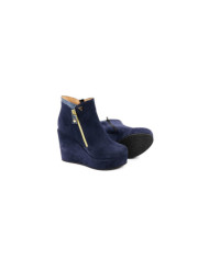 Women's Blue Boots in Cunha with Fechos Ginova
