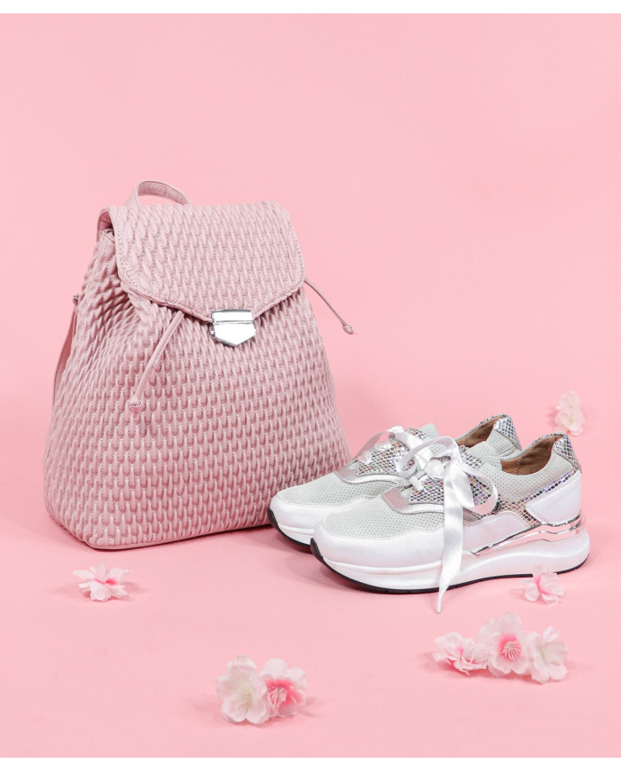 Pink Backpack with Relevo