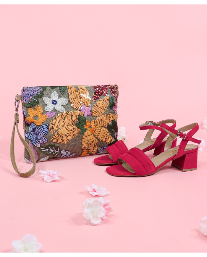 Ladies' Clutch with Decorated Front