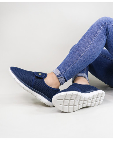Zapatos Ginova Comfort para mujer en tejido transpirable con velcro