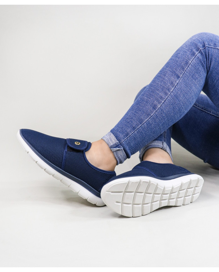 Orthopedic Shoes with Strip in Ladies Velcro Giconfort