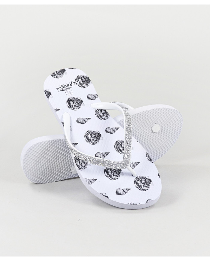 White DeFonseca Slippers Rimini E
