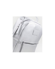 Mochila Plata de Mujer con Bolsillo Frontal