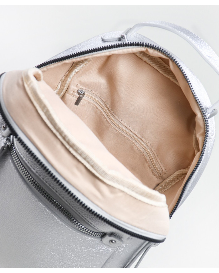 Silver Lady Backpack with Front Ball