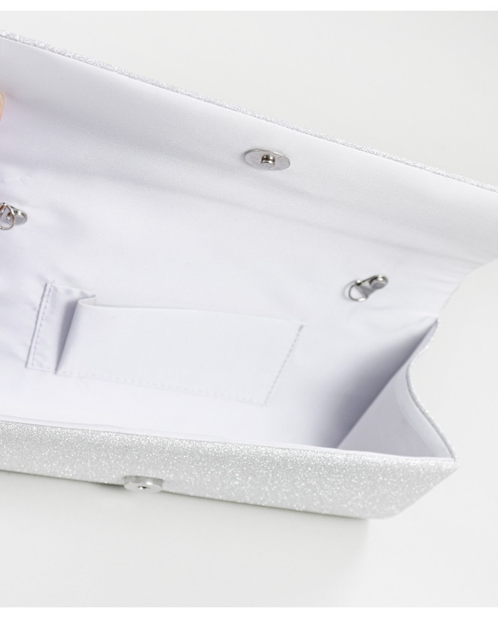 Pochete Prata de Cerimónia para Senhora