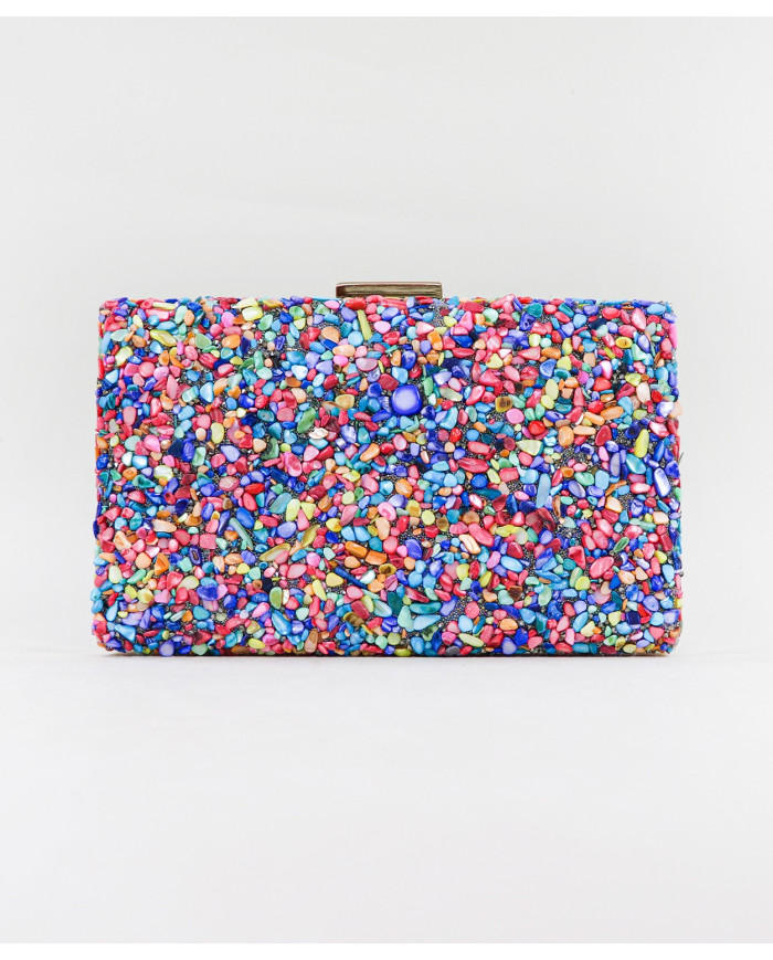 Pochete Dourada de Senhora com Missangas