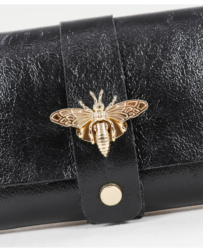 Bolso Negro de Señora de Piel para Mujer