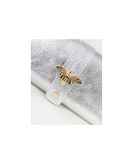 Mala Prata de Senhora em Pele