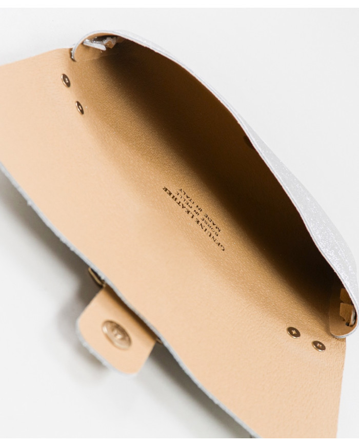 Mala Prata de Senhora em Pele