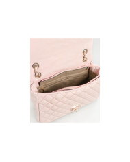 Bolsa Mediana de Señora Rosa con Asa Decorada