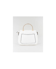 Bolso de Señora Blanco con Correa de Mano