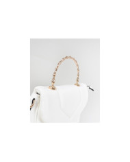 Bolso de Señora Blanco con Correa de Mano
