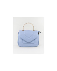 Bolso de Señora Azul con Correa de Mano