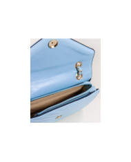 Bolsa Pequeña de Señora Azul con Asa Decorada