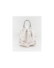 Mochila Beige de Mujer con Bolsillos Laterales
