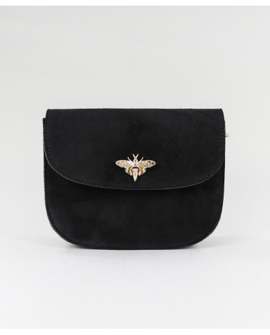 Bolso Negro de Señora de Piel para Mujer