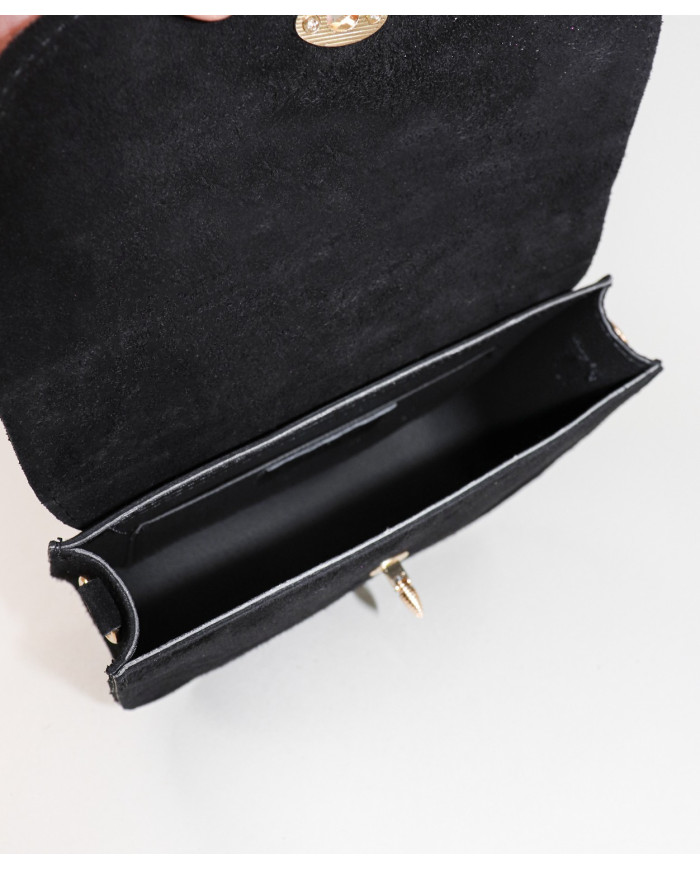 Black Suitcase in Lady's Skin