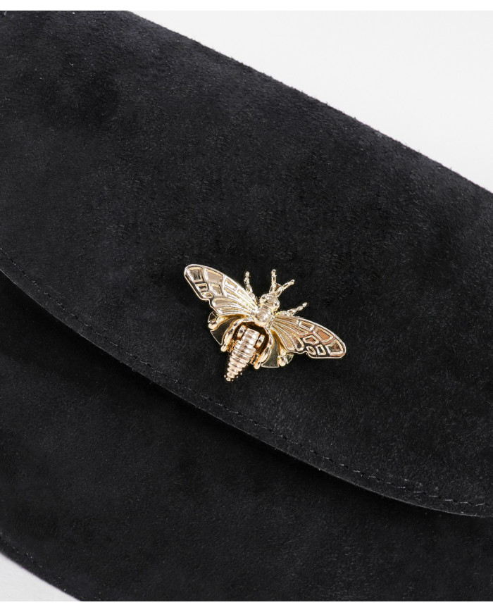 Black Suitcase in Lady's Skin