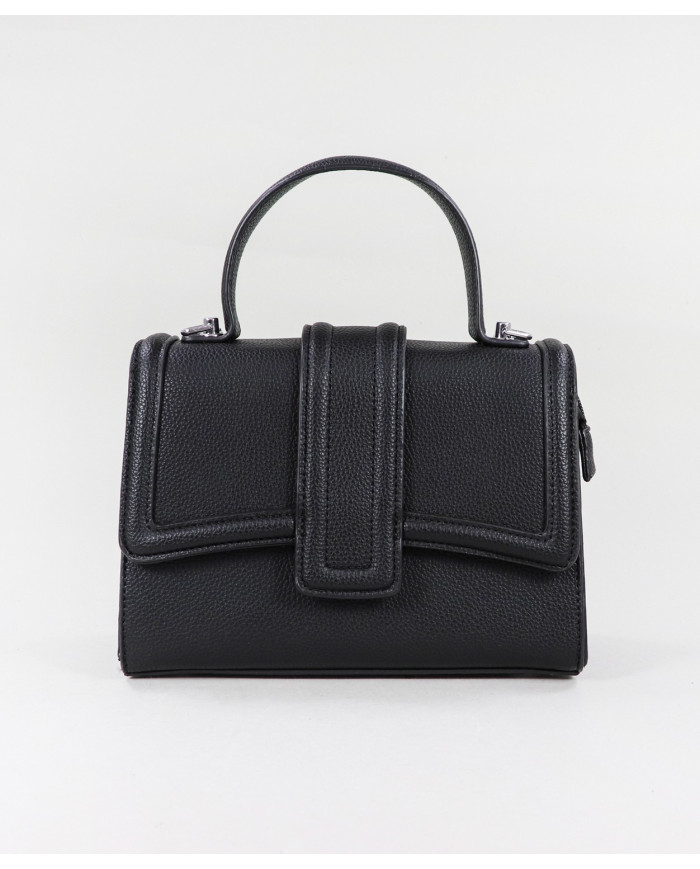 Bolso de Señora Negro con Correa de Mano