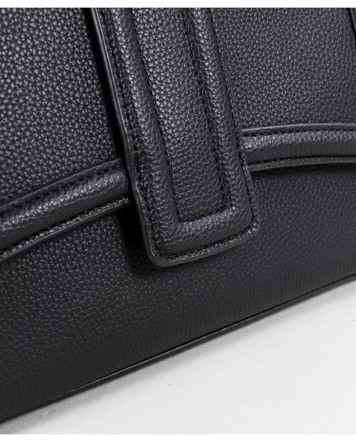 Bolso de Señora Negro con Correa de Mano