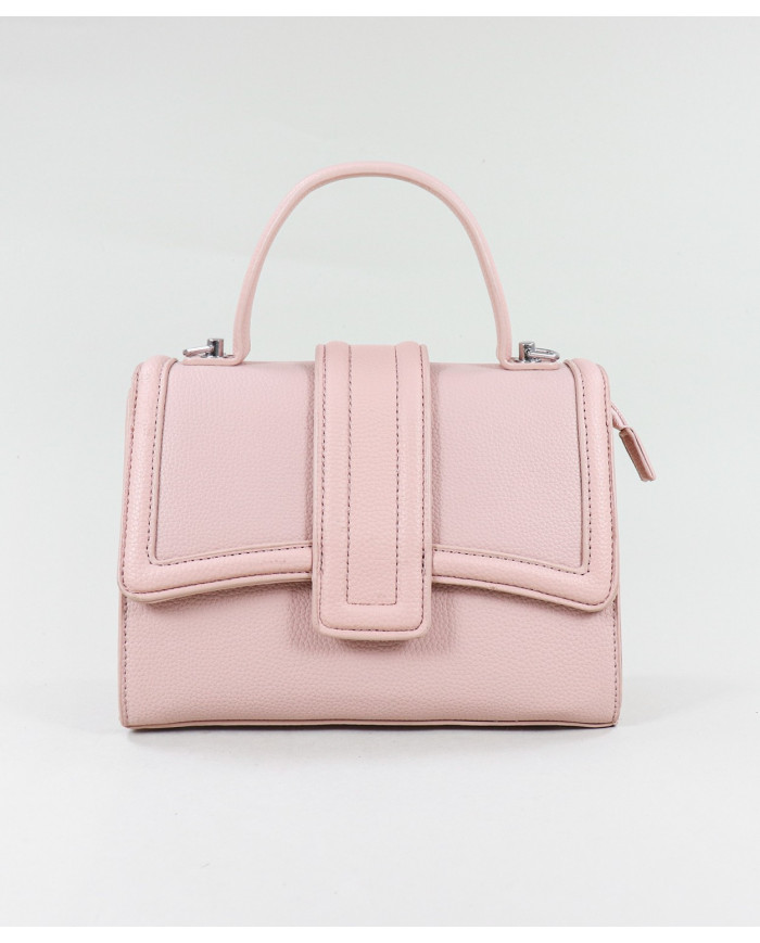 Bolso de Señora Rosa con Correa de Mano