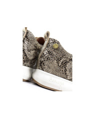 Sapatilhas de Senhora Taupe com Croco Ginova