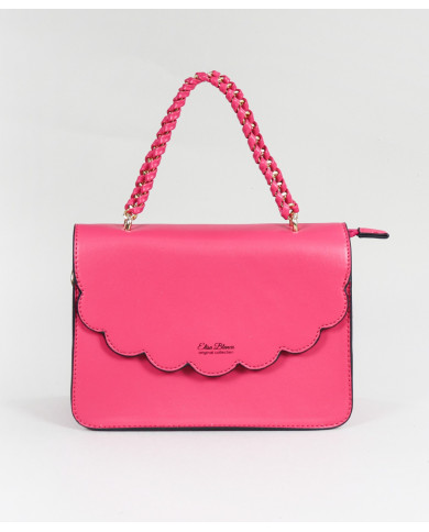 Bolso de Señora Fuxia con Asa de Cadena