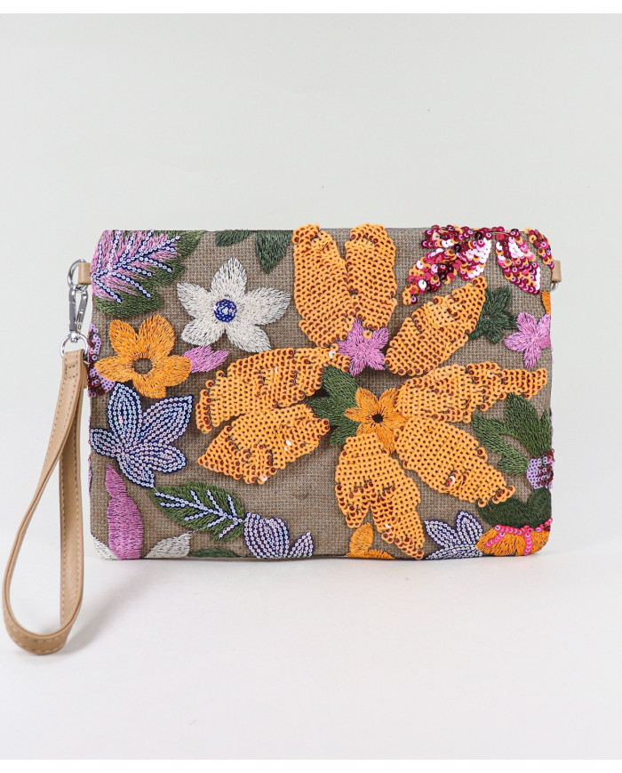 Clutch de Senhora com Frente Decorada