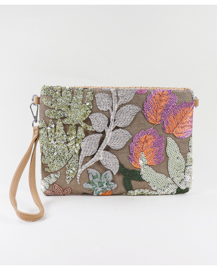 Clutch de Senhora com Frente Decorada