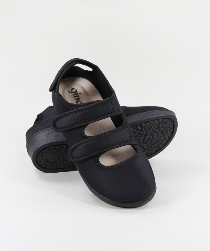 Ginova Velcro Confort Shoes in Lycra