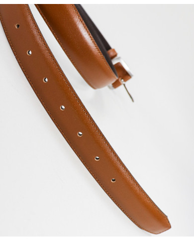 Cinto de Homem Camel em Pele Velen Belts