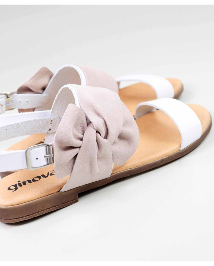 Rasas de Senhora Ginova sandals with lace