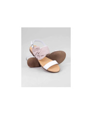 Rasas de Senhora Ginova sandals with lace