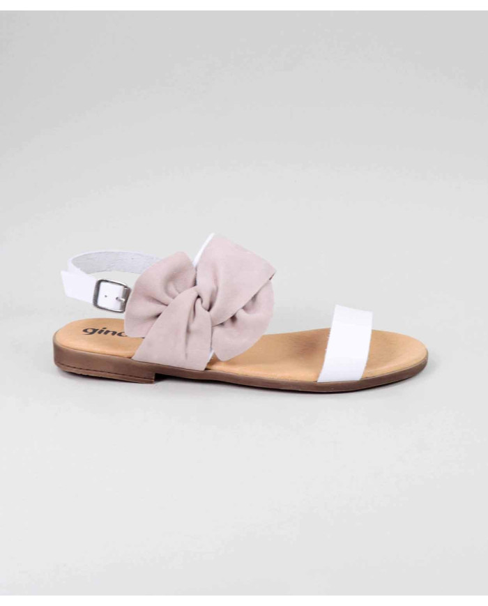 Rasas de Senhora Ginova sandals with lace