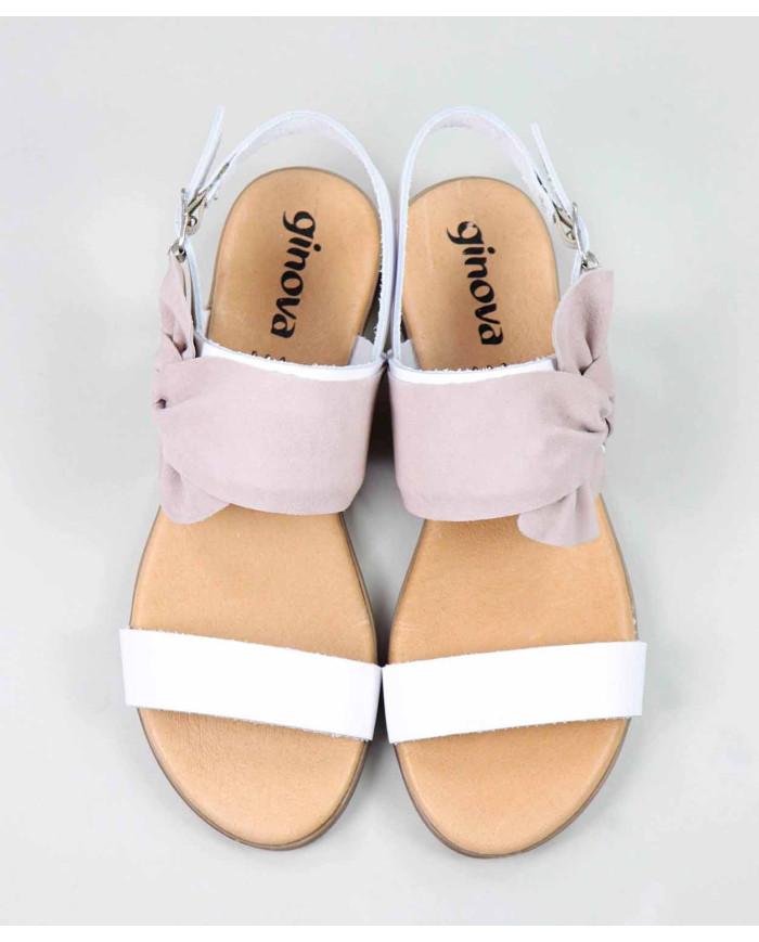 Sandalias Rasas de Senhora Ginova con encaje