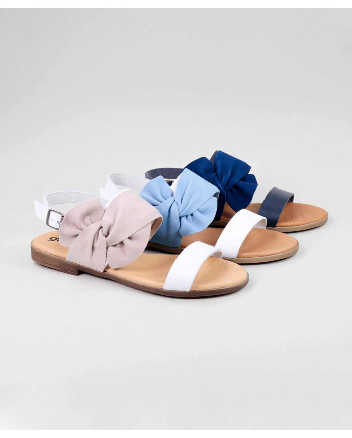 Sandalias Rasas de Senhora Ginova con encaje