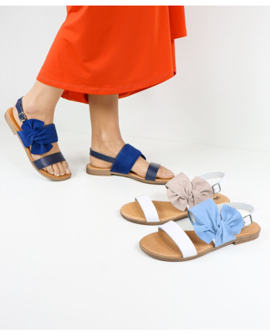 Sandalias Rasas de Senhora Ginova con encaje