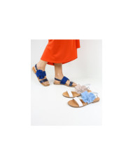 Sandalias Rasas de Senhora Ginova con encaje