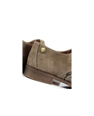 Sapatos de Senhora Oxford Taupe com Padrão Cobra Ginova