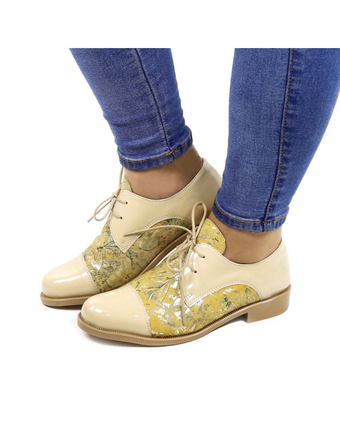 Zapatos Rasos Ginova Floridos