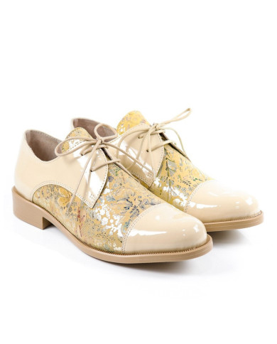 Beige Rasos Ginova Floridos Shoes