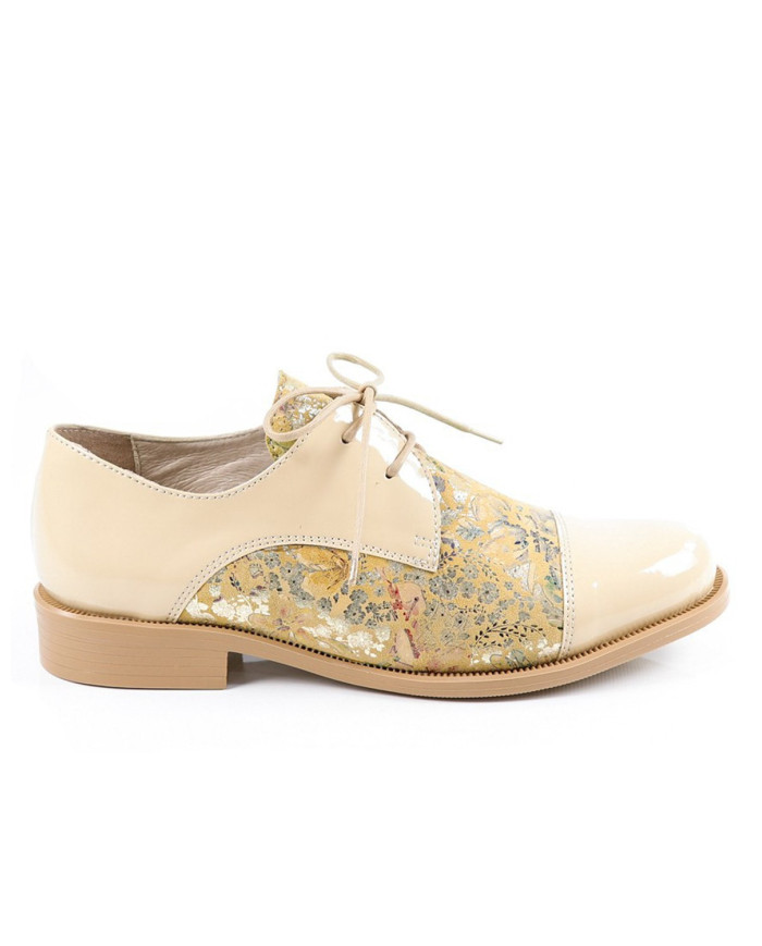 Beige Rasos Ginova Floridos Shoes